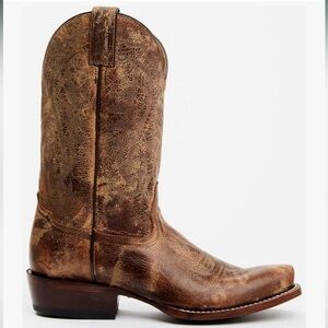 MOONSHINE SPIRIT MEN'S DISTRESSED WESTERN BOOTS - SQUARE TOE SIZE 9.5 D